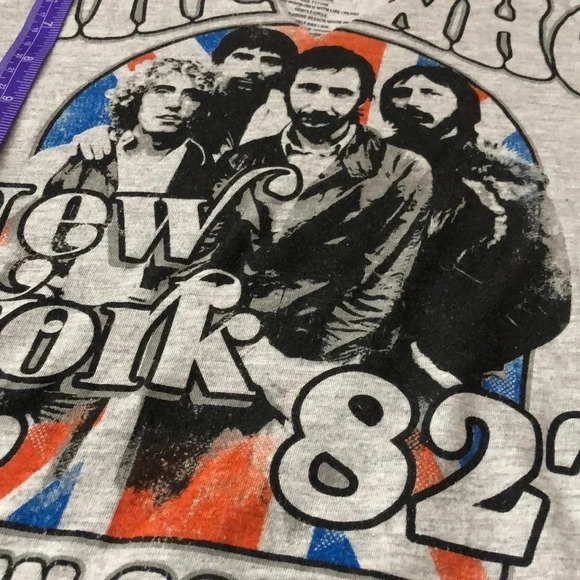 THE WHO New York Modern Graphic Concert Choker Rock & Roll T Shirt - Picture 4 of 6